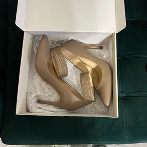 Banana Republic Beige Ankle Strap Heels